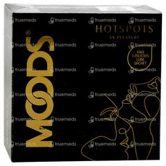 Moods Hotspots 5x Pleasure Condoms 3 With 1 Moods Lube Sachet Free