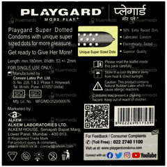 Playgard More Play+ Super Dotted Butterscotch Flavour Condoms 3