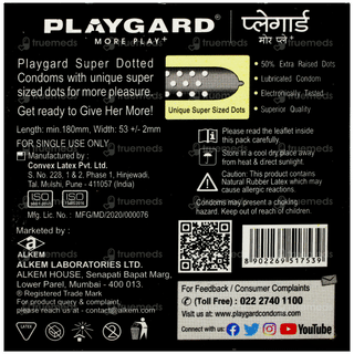 Playgard More Play+ Super Dotted Butterscotch Flavour Condoms 3