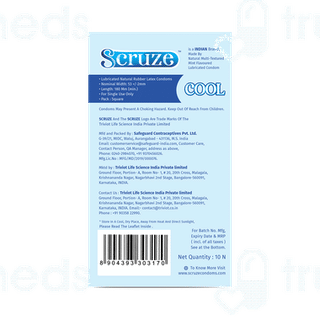 Scruze Cool Mint Flavour Condoms 10