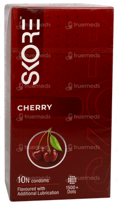 Skore Cherry Flavour Condoms 10