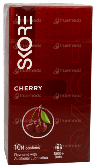 Skore Cherry Flavour Condoms 10