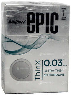 Manforce Epic Thinx 0.03Mm Ultra Thin Condoms 3