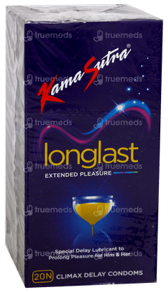 Kamasutra Longlast Extended Pleasure Climax Delay Condoms 20
