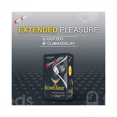 Kamasutra Longlast Extended Pleasure Climax Delay Condoms 20