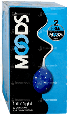 Moods All Night Silver Condoms 20 With 2 Free