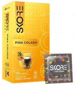 SKORE PINA COLADA 1500+ DOTS CONDOMS 10