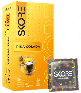 Skore Pina Colada 1500+ Dots Condoms 10
