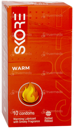 Skore Warm Dotted Ribbed Condoms 10