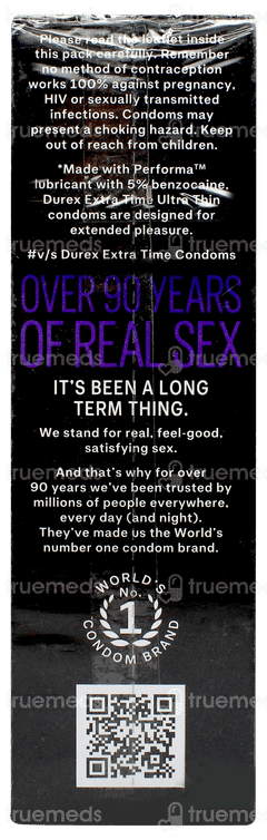 Durex Extra Time Ultra Thin Condoms 10