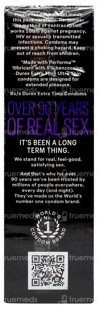 Durex Extra Time Ultra Thin Condoms 10