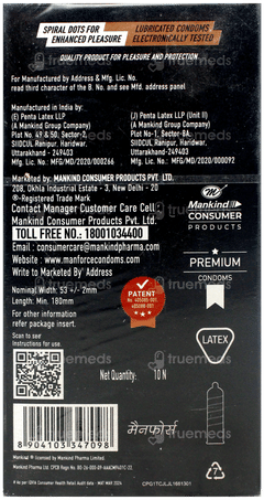 Manforce King Dots Condoms 10