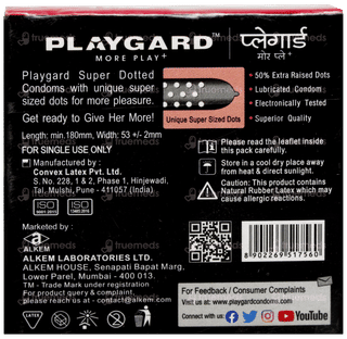 Playgard More Play+ Super Dotted Strawberry Flavour Condoms 3