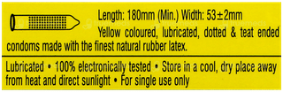 Skore Banana Flavoured With Additional Lubrication 1500+ Dots Condoms 10