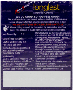 Kamasutra Longlast Extended Pleasure Climax Delay Condoms 3