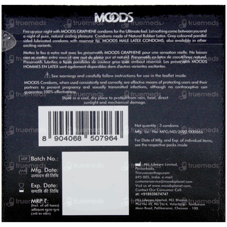 Moods Graphene Ultimate Feel Condoms 3 With 1 Moods Lube Sachets Free