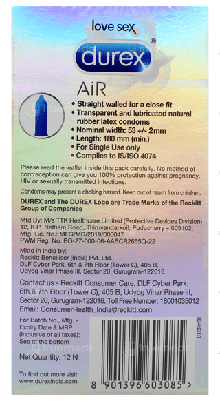 Durex Air Ultra Thin Condoms 12