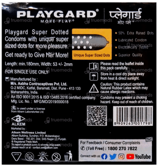 Playgard More Play+ Super Dotted Orange Flavour Condoms 3