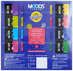 Moods The Playful Variety Pack 16 Condoms With 4 Moods Lubes Sachet Free