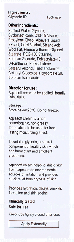 Aquasoft Moisturizing Cream 100gm Aquasoft Moisturizing Cream 100gm