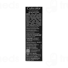 Cuticolor Black 2.0 Hair Coloring Cream 60gm