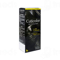 Cuticolor Black 2.0 Hair Coloring Cream 60gm