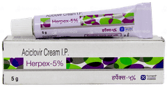 Herpex 5% Cream 5Gm