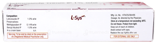 L Sys Cream 50Gm