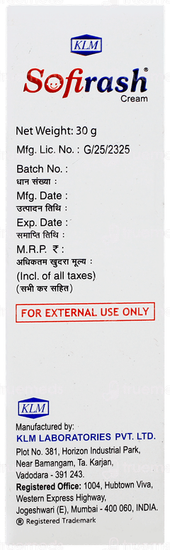 Sofirash Cream 30gm
