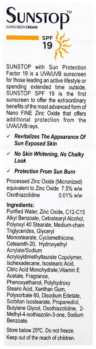 Sunstop 19 Sunscreen Cream 60gm