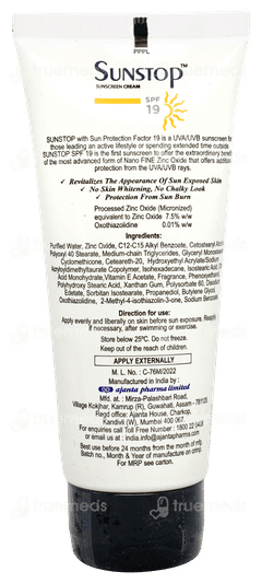Sunstop 19 Sunscreen Cream 60gm