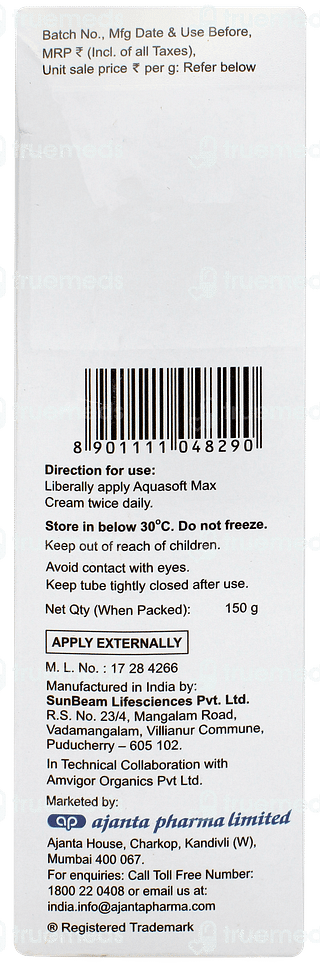 Aquasoft Max Intense Moisturizing Cream 150gm