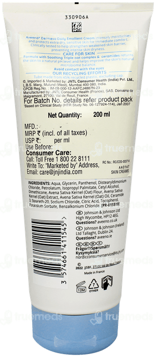 Aveeno Dermexa Daily Emollient Cream 200Ml