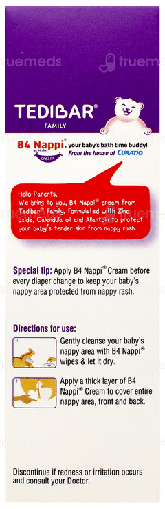Tedibar B4 Nappi Diaper Rash Cream 75gm