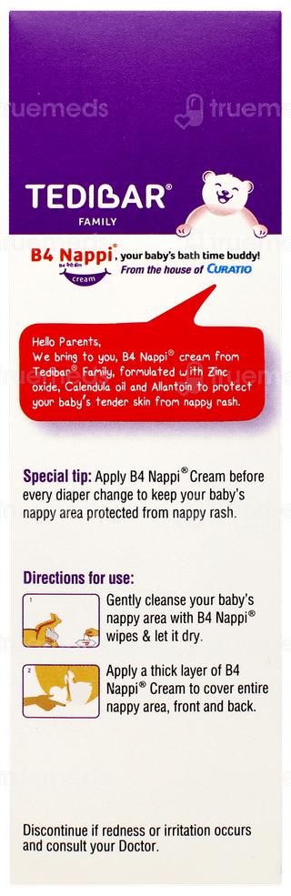 Tedibar B4 Nappi Diaper Rash Cream 75gm