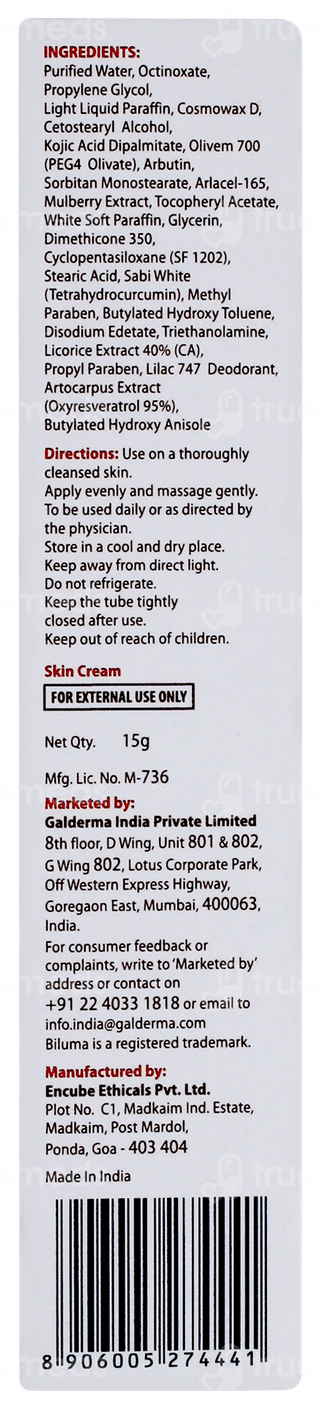 Biluma Skin Brightening Cream 15gm