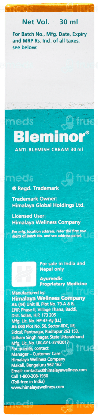 Himalaya Bleminor Anti Blemish Cream 30ml