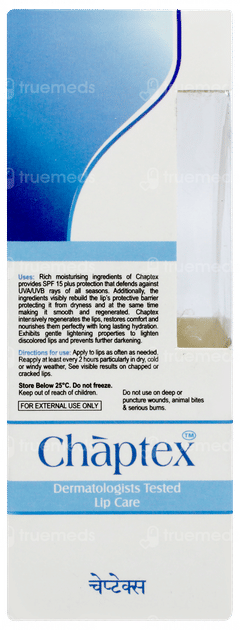 Chaptex Spf 15 Lip Care Lip Balm 10gm