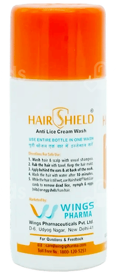Hairshield Anti Lice Cream Wash 30Ml