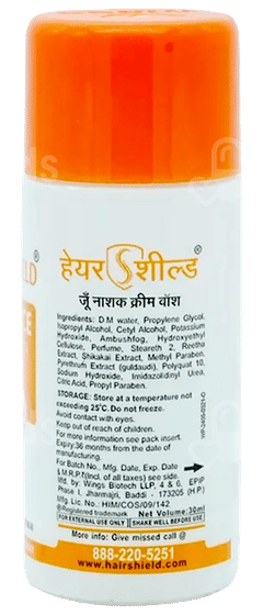 Hairshield Anti Lice Cream Wash 30Ml