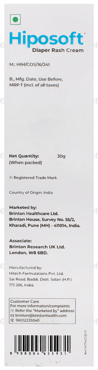Hiposoft Diaper Rash Cream 30gm