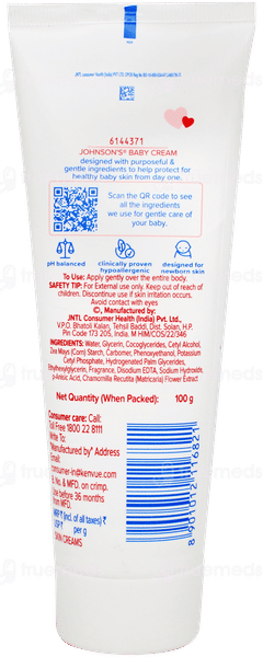 Johnsons Baby Cream 100gm