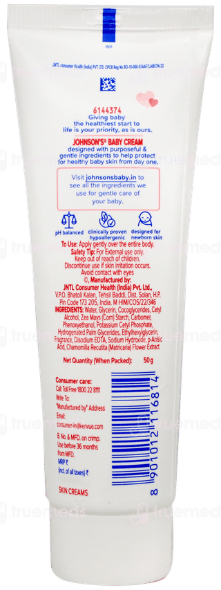 Johnsons Baby Cream 50gm
