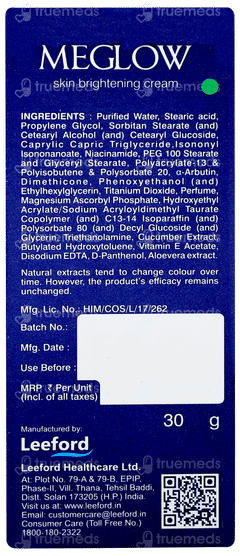 Meglow Men Cream 30gm