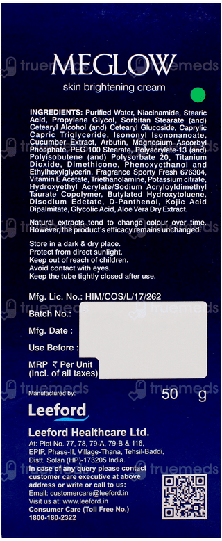 Meglow Men Cream 50Gm