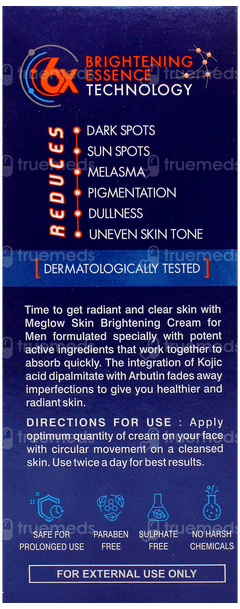 Meglow Men Cream 50Gm