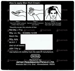 Morr Rich Hair Nourishing Cream 75gm