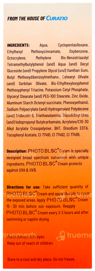Photo Bloc Spf 50 + P++++ Cream 50gm