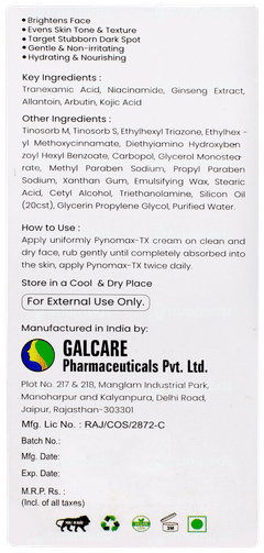 Pynomax Tx Spf 50 Cream 15gm