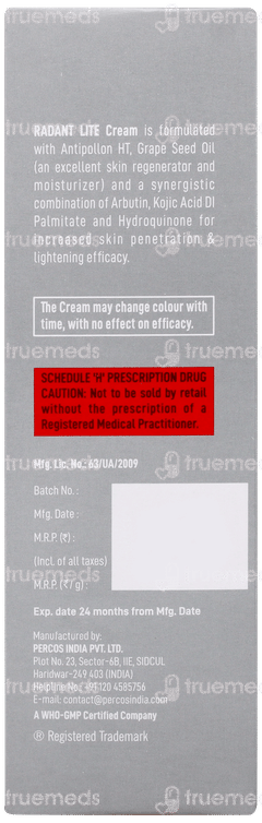 Radant Lite Cream 20gm